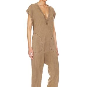 Free People Hot Shot V-Neck Onesie